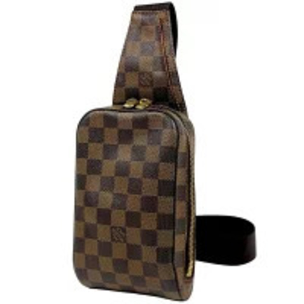 Louis Vuitton Geronimos Waist Bag Shoulder Body Belt Bum Crossbody Damier Brown